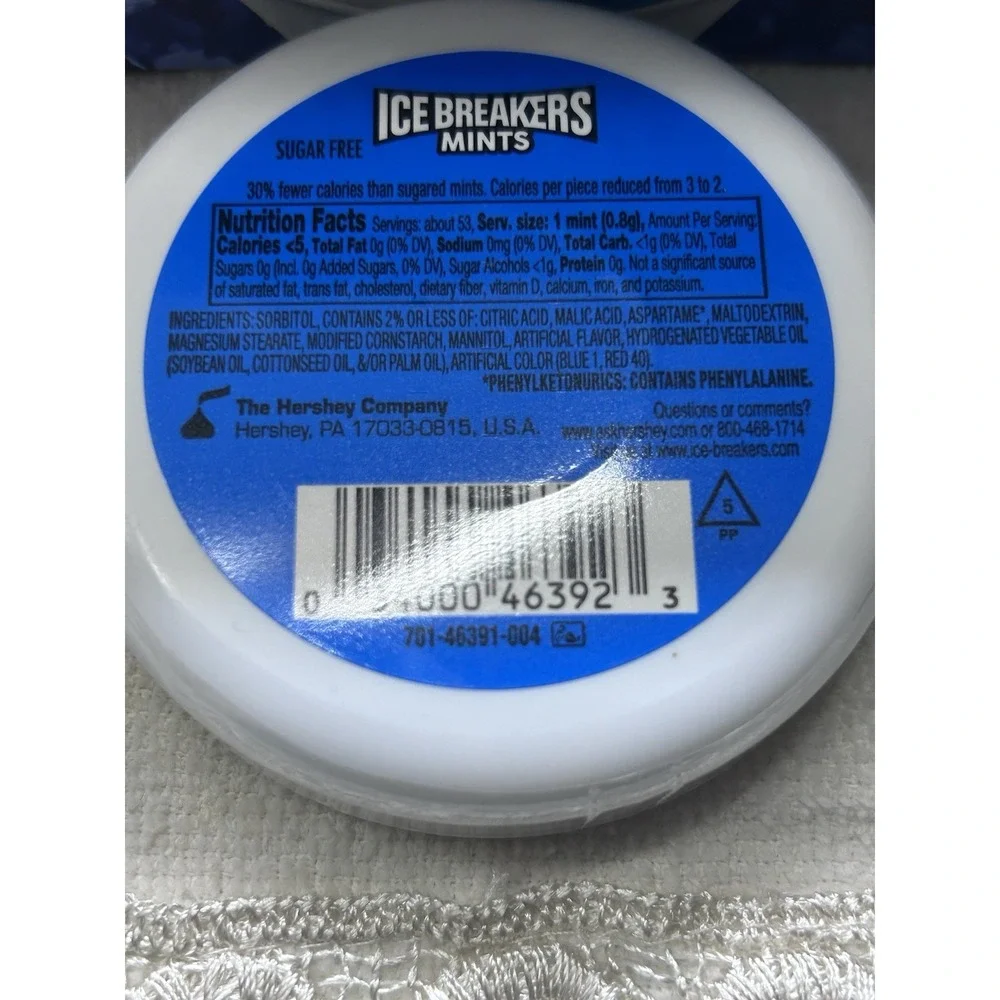 NEW! 4x Packs Ice Breakers Snow Cone Sugar Free Mints - 1.5oz Each